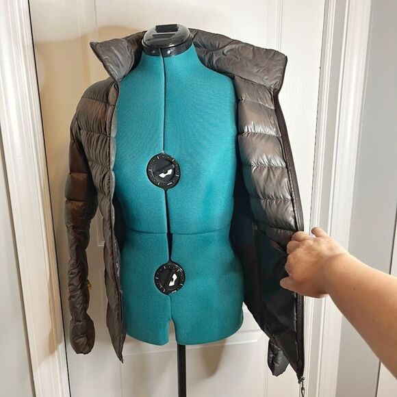 Uniqlo Down Feather Quilted Puffer Lightweight Packable Zip Pocket Winter Coat - Picture 4 of 14